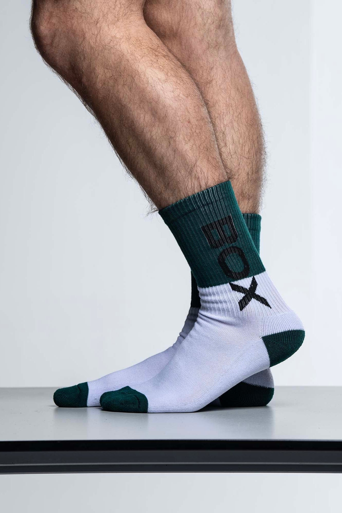 Box Sports Socks - Green Colour Block - boxmenswear - {{variant_title}}