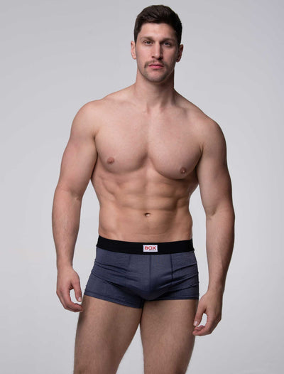 Marl Moment Boxers - Platinum Navy