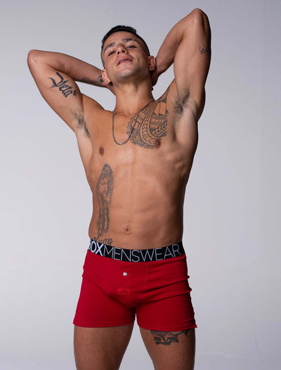 Button-up Boxers - Rouge Moi