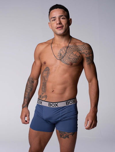 Mens Sports Boxers - Velocity Blue