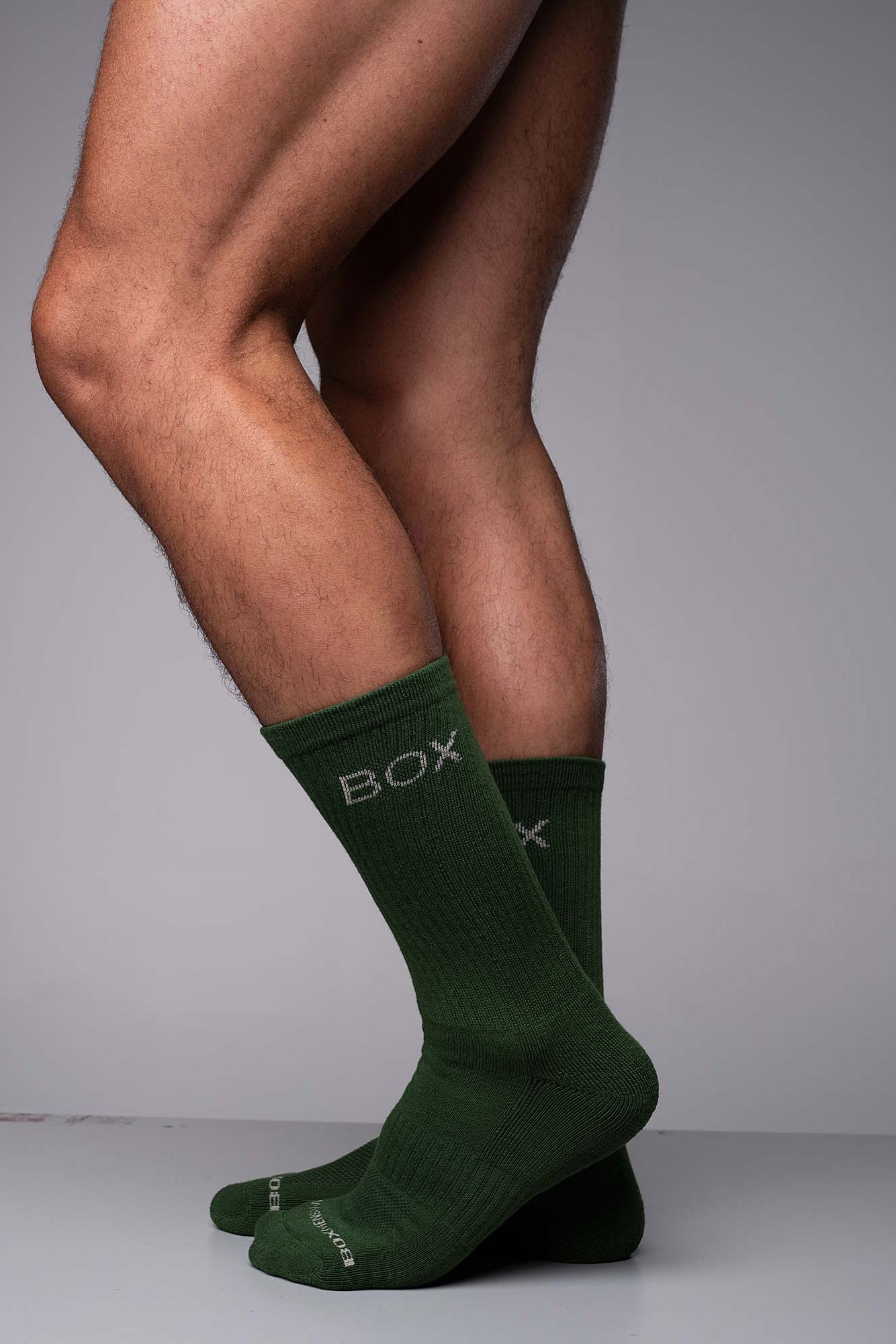 Essentials Rib Crew Socks - Forest Green - boxmenswear - {{variant_title}}