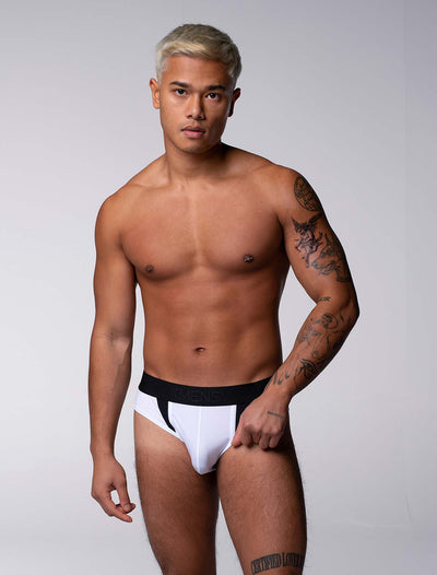 Motion Mesh Briefs - White