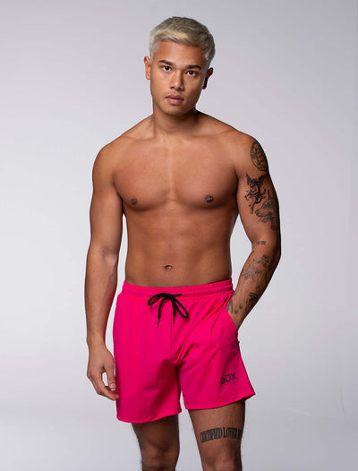 "The Fit" Sports Shorts - Fluorescent Pink