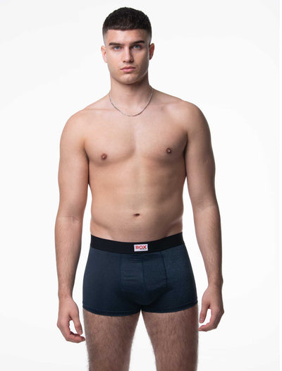 Marl Moment Boxers - Platinum Navy