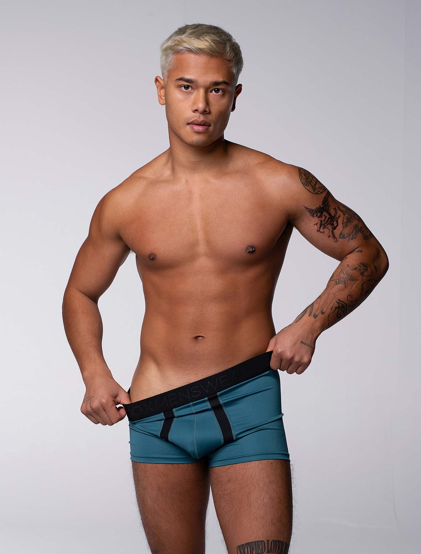 Motion Mesh Boxers - Aqua