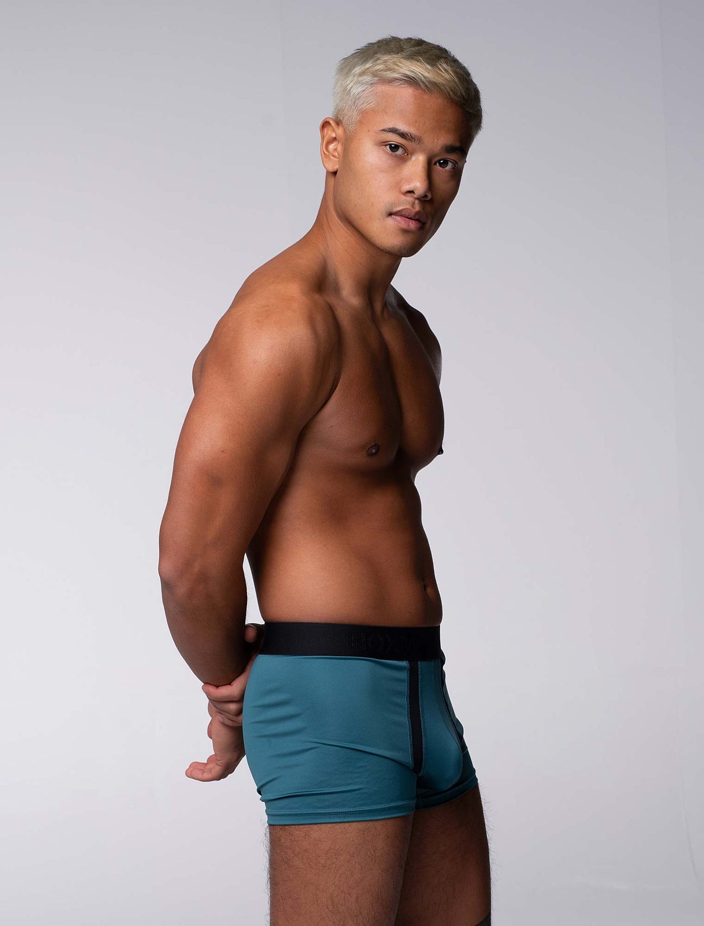 Motion Mesh Boxers - Aqua