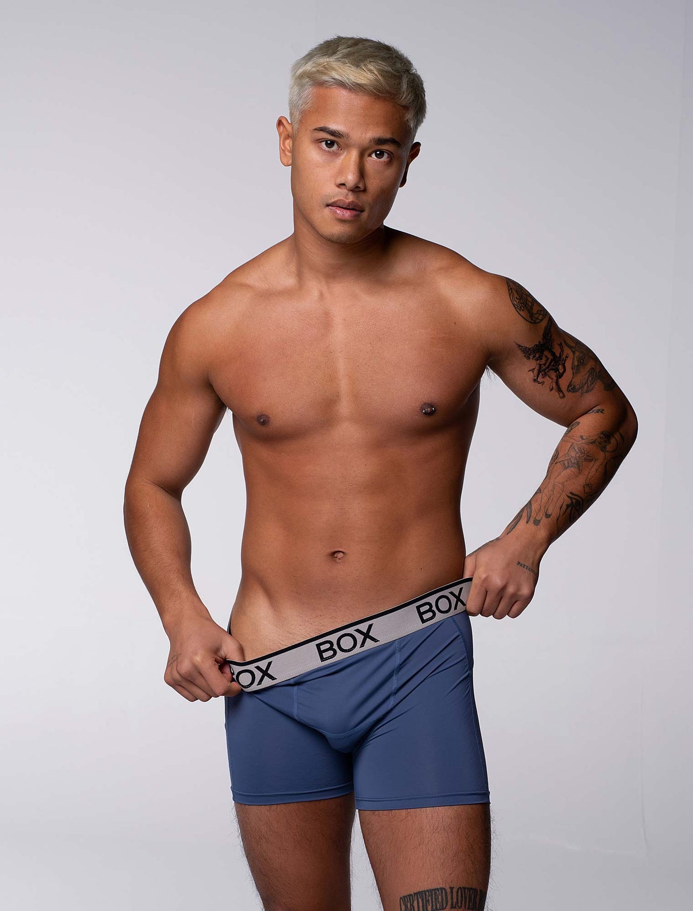 Mens Sports Boxers - Velocity Blue