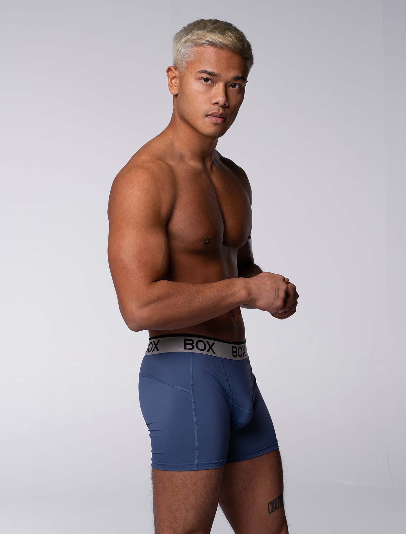 Mens Sports Boxers - Velocity Blue