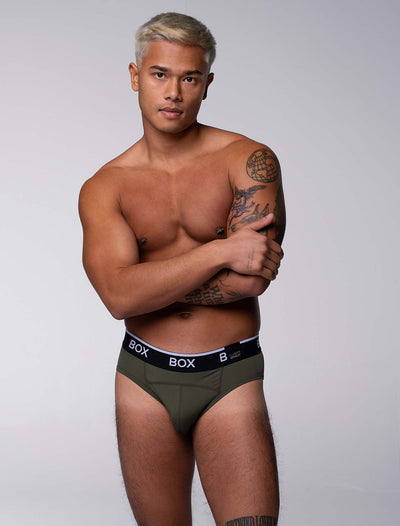 Box x Elliott: Elite Briefs - Chic Khaki