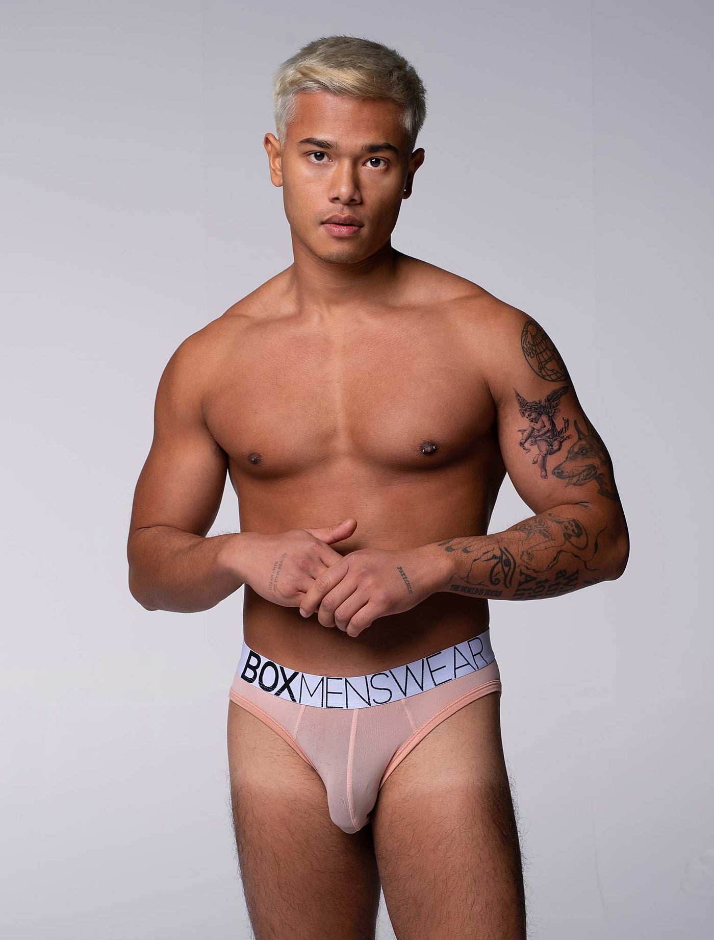 All Over Mesh Briefs - Nearly Nude