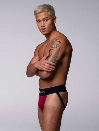 Deep Support Jockstrap - Burgundy