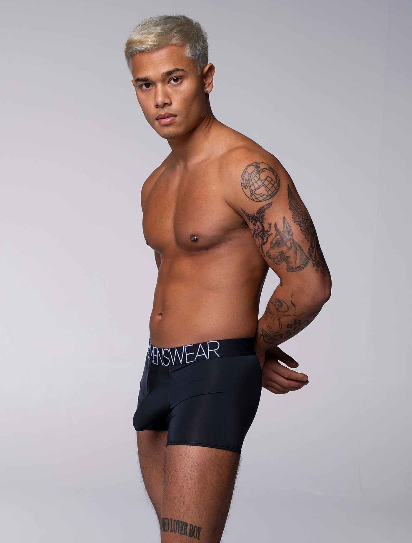 Mens Boxers: Defined Crotch - Black