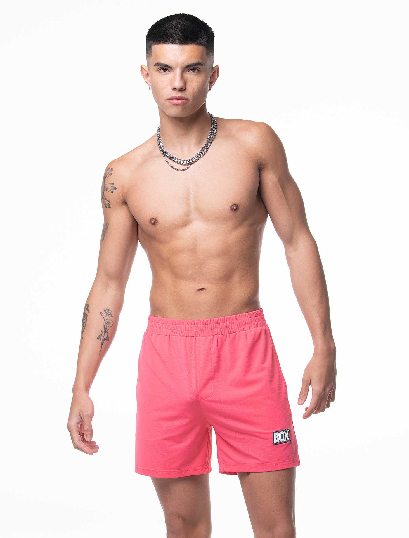 Mesh Football Shorts - Mascot Pink