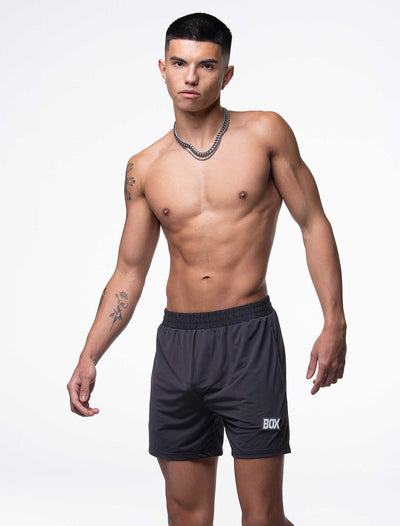 Mesh Football Shorts - Defence Grey