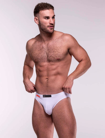 Mens Euro Briefs - Focus White