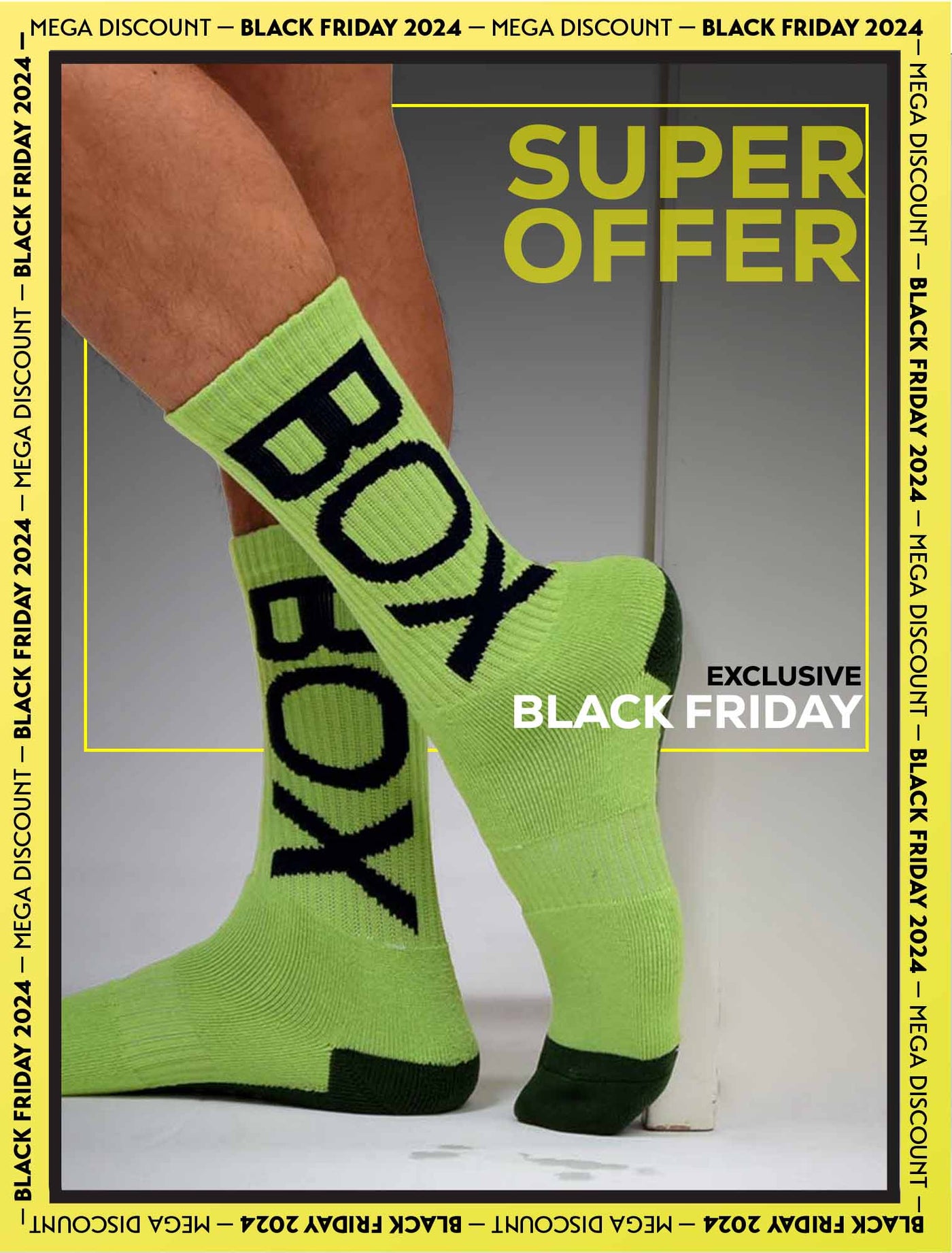 Box Sports Socks - Fluorescent Force One