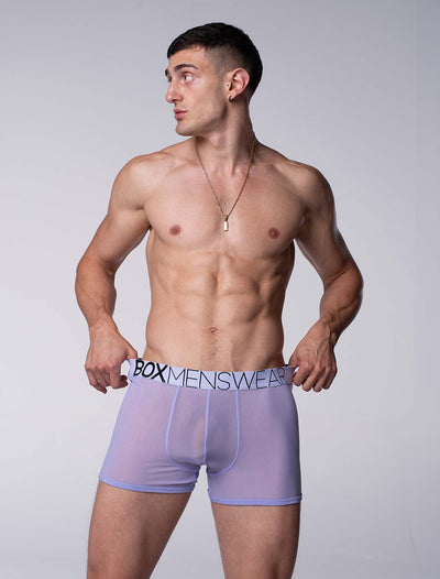 All Over Mesh Boxers - Soft Lavender