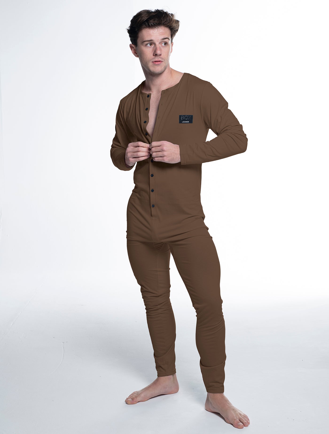 Mens Onesie - Brown