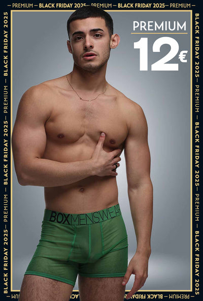 All Over Mesh Boxers - Pine Green