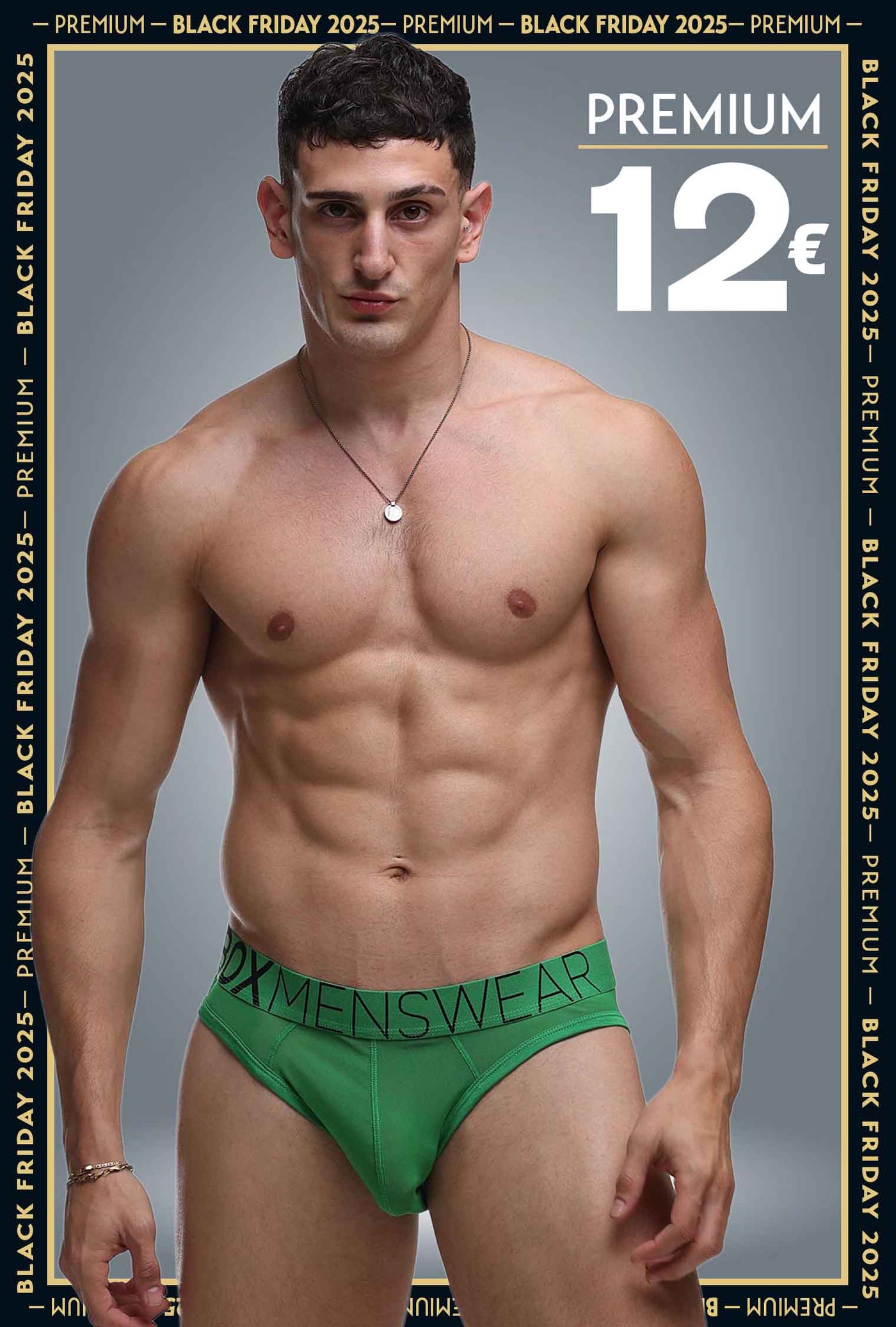 All Over Mesh Briefs - Pine Green