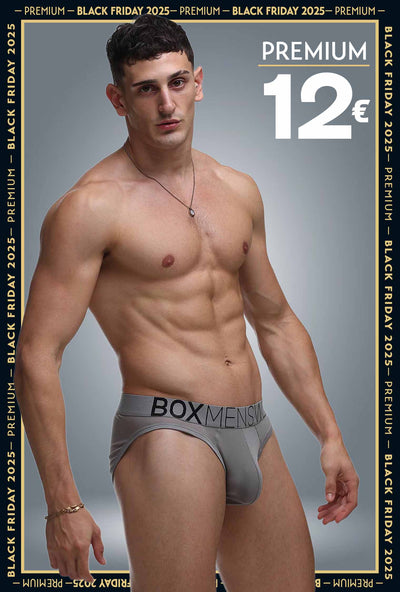 All Over Mesh Briefs - Grey Steel