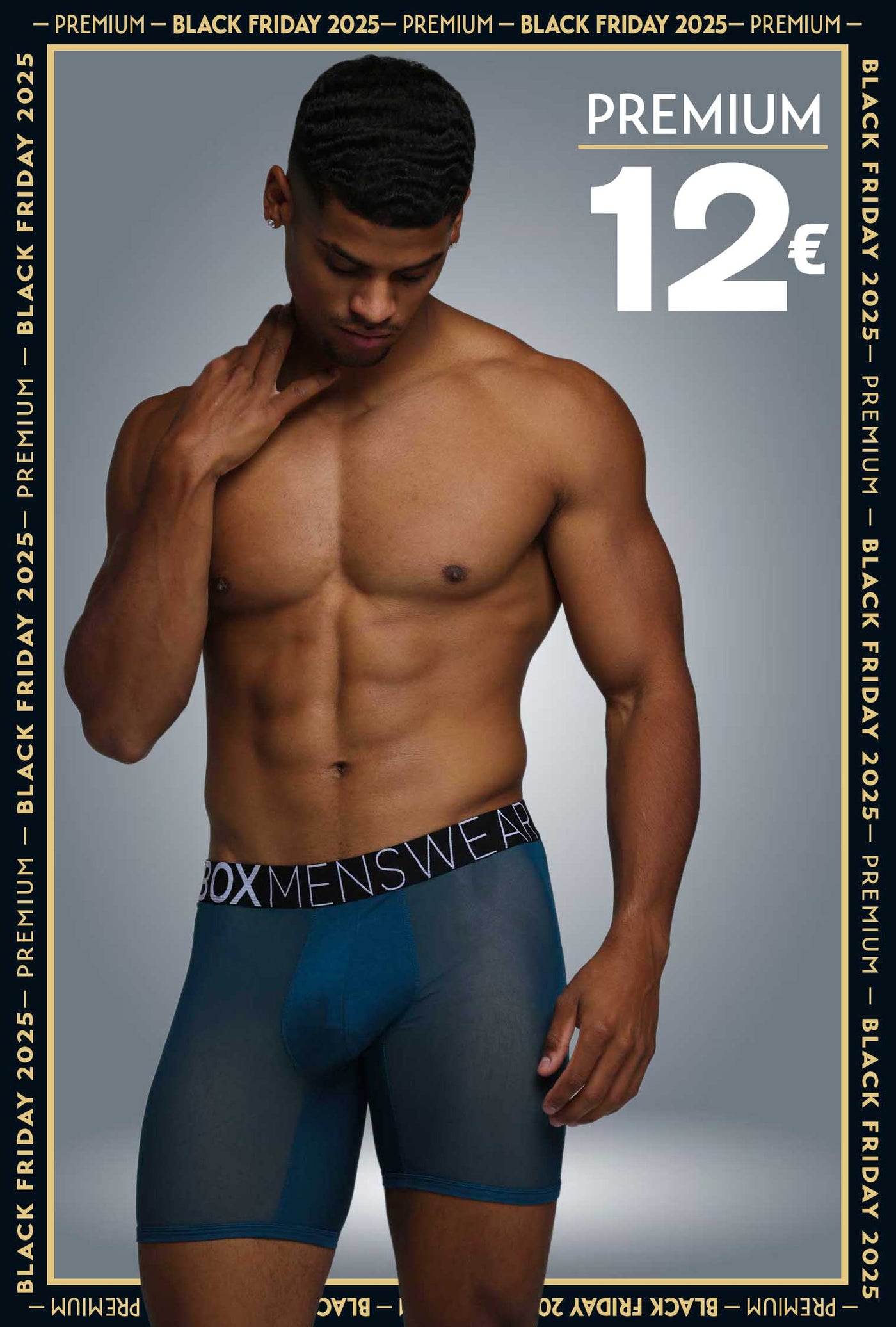 King Fit Mesh Panel - Transparent Crotch: Legion Blue