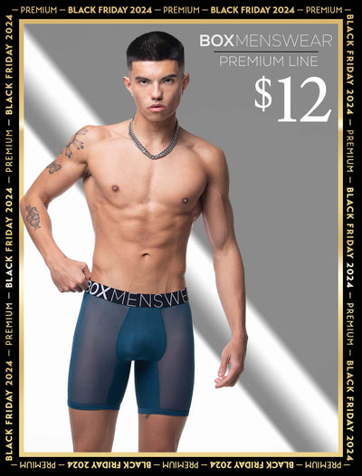 King Fit Mesh Panel - Transparent Crotch: Legion Blue