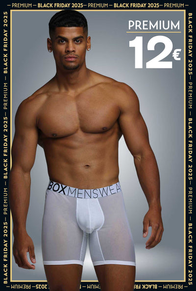King Fit Mesh Panel - Transparent Crotch: White