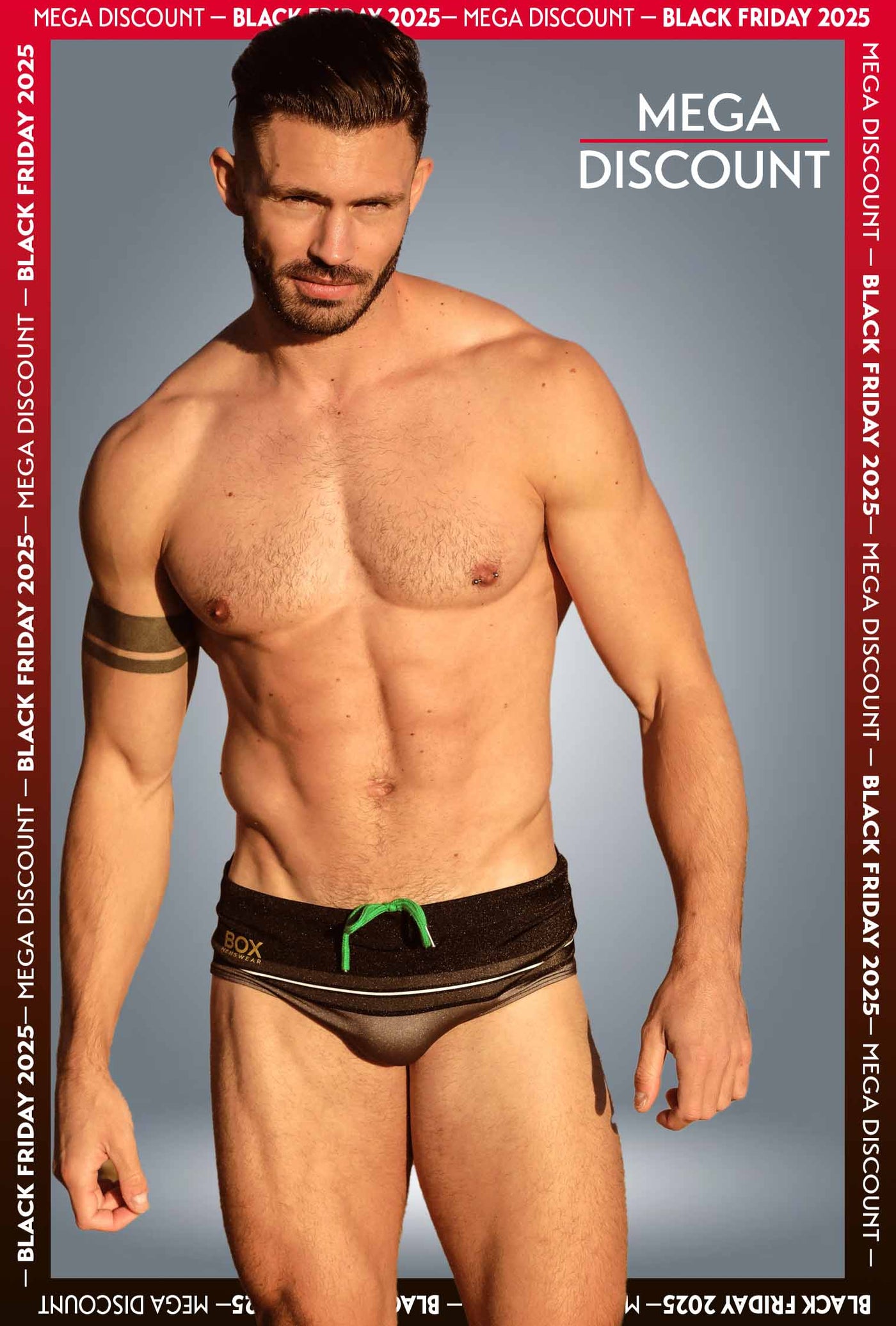 The Kute Edition: Swimming Sunga - Black Sands