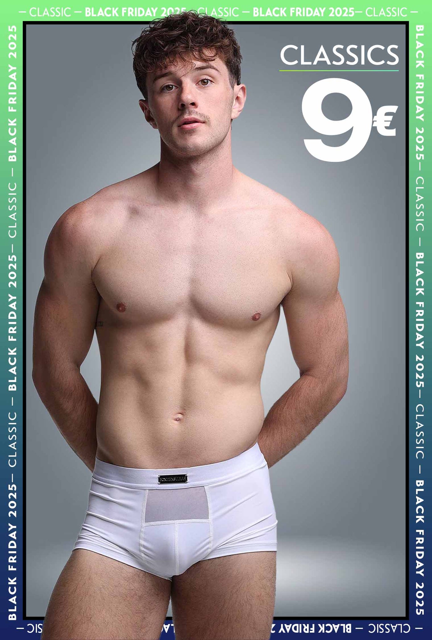 Mens Curved Mesh Boxers - White