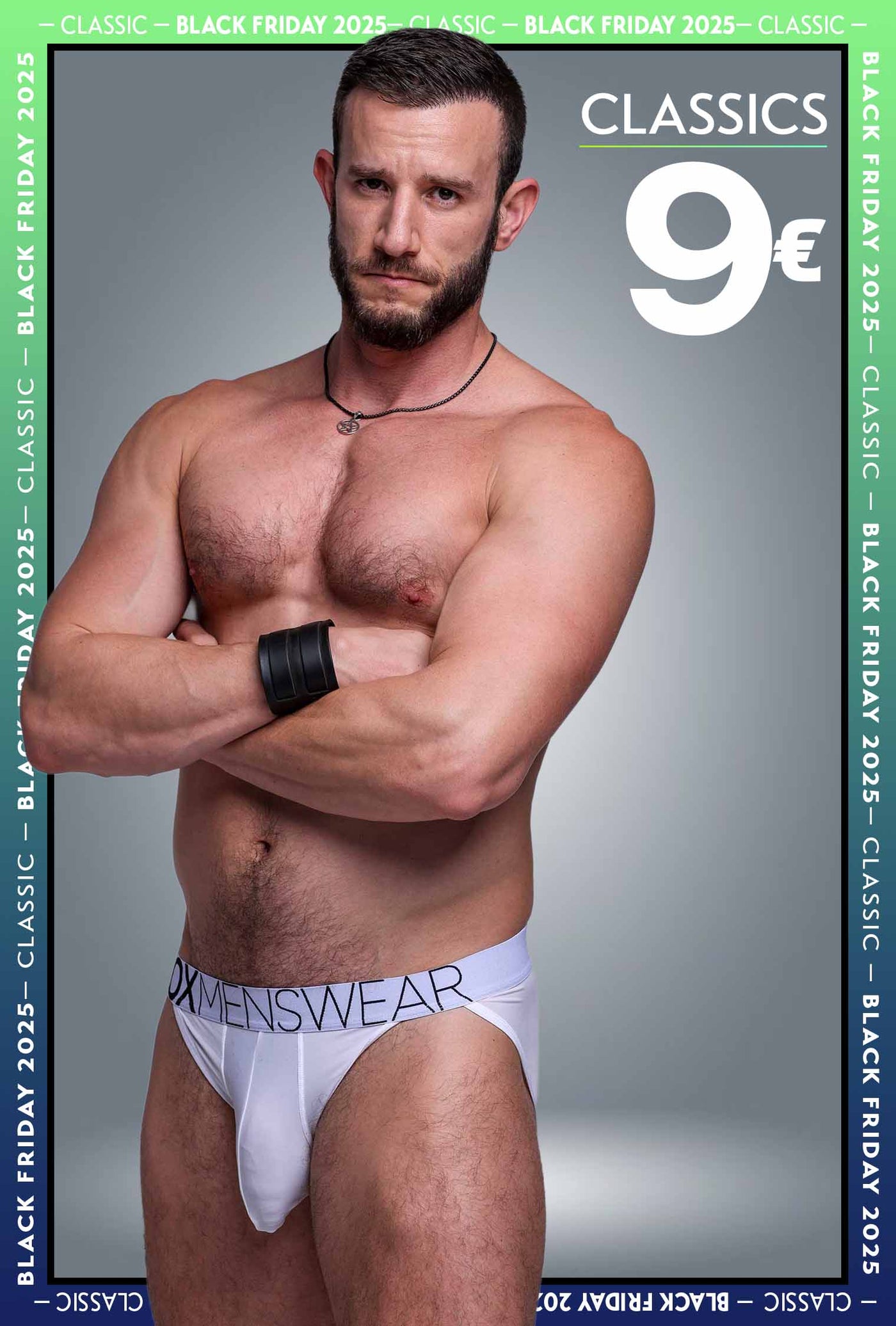 Mens Tanga Briefs: Defined Crotch - White