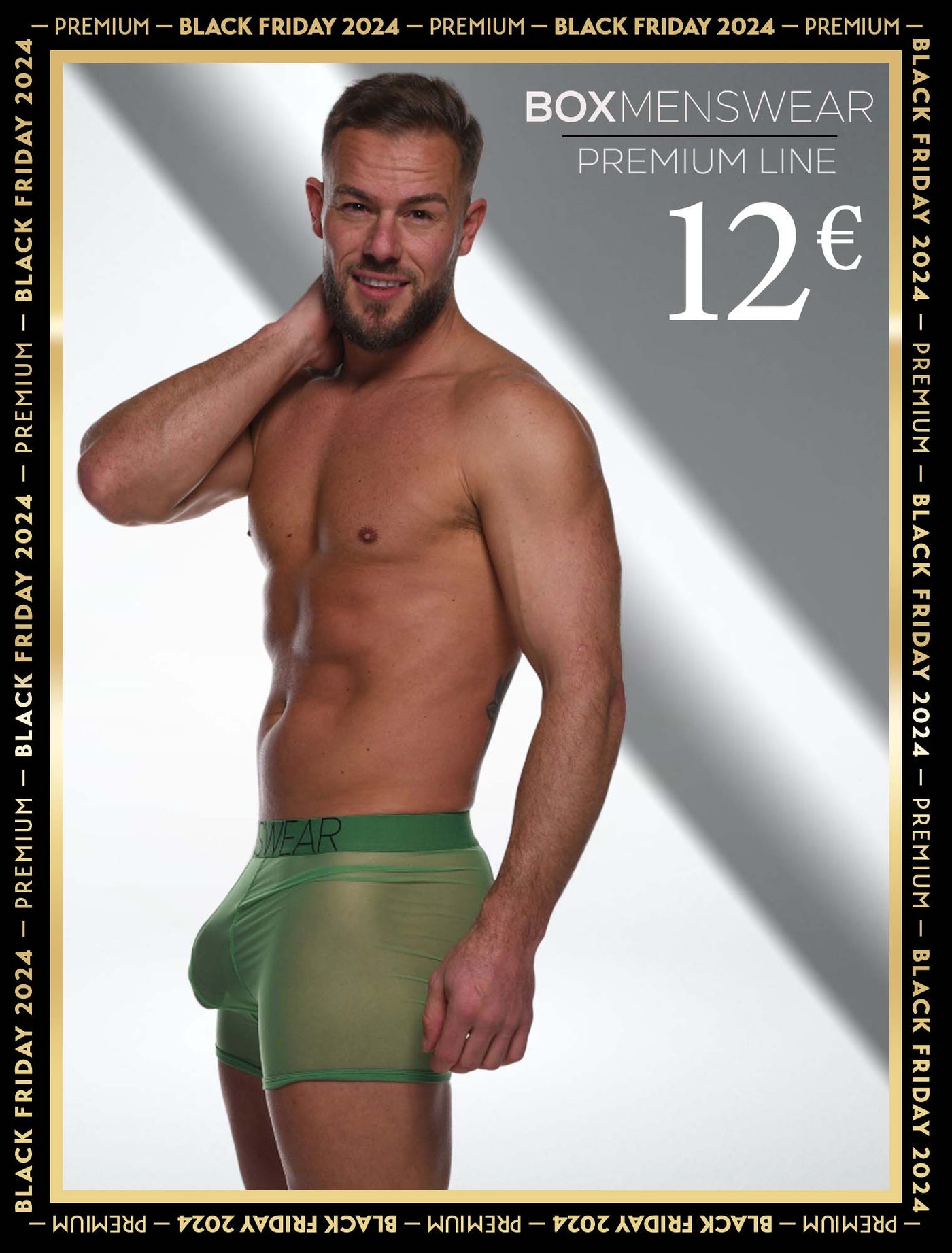 All Over Mesh Boxers - Pine Green