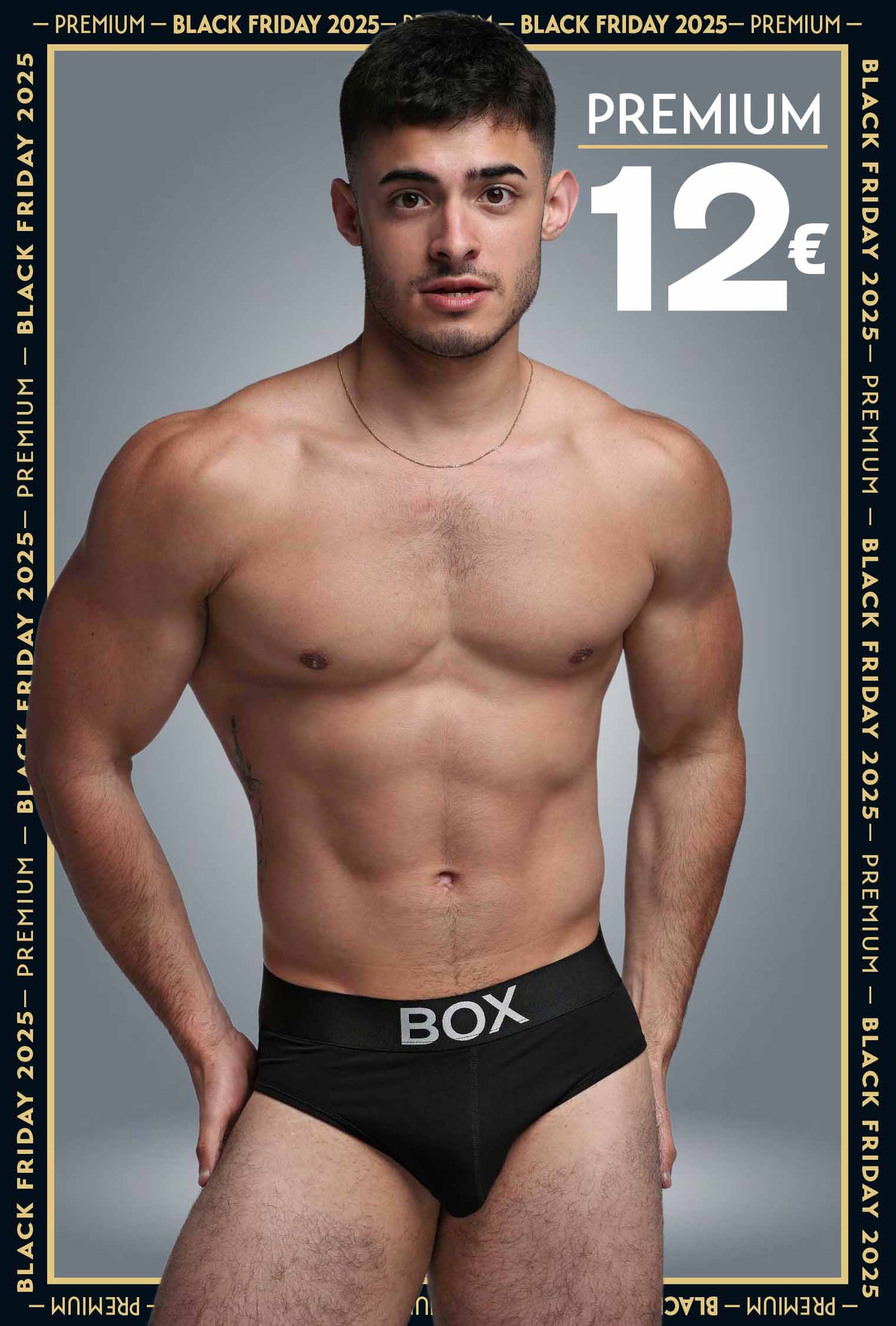 Metallic Modal Briefs - Black & Silver