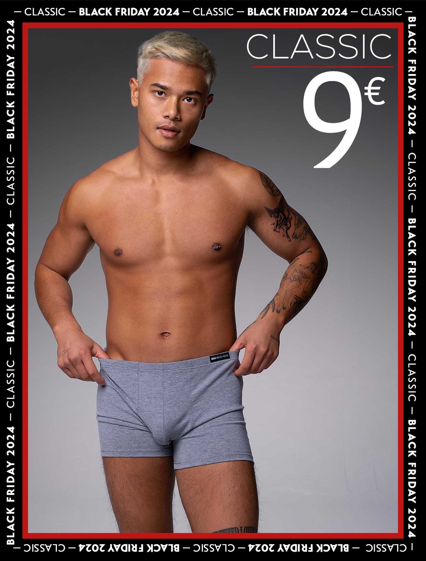 Minimal Boxers - Melange Grey