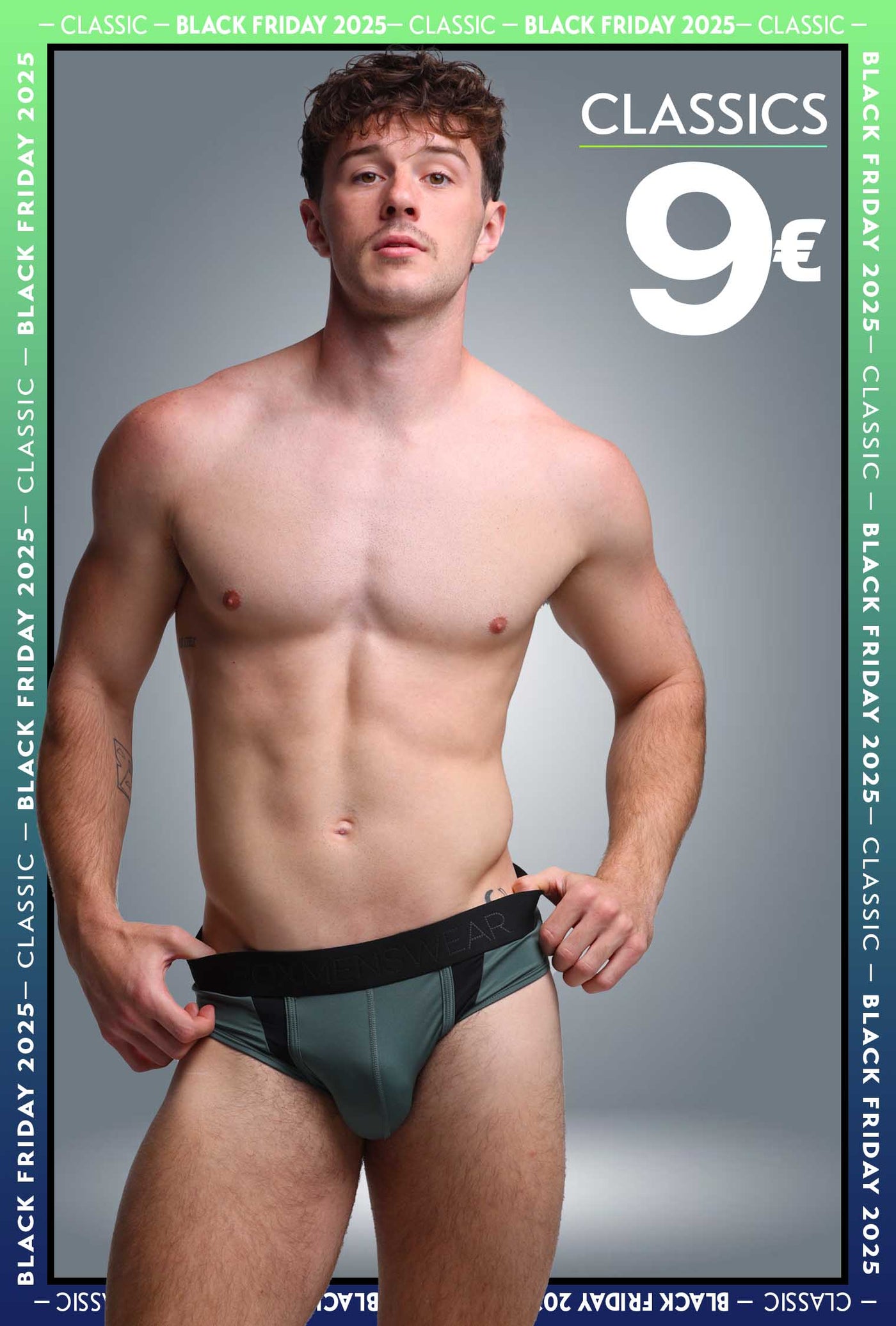 Motion Mesh Briefs - Military Green