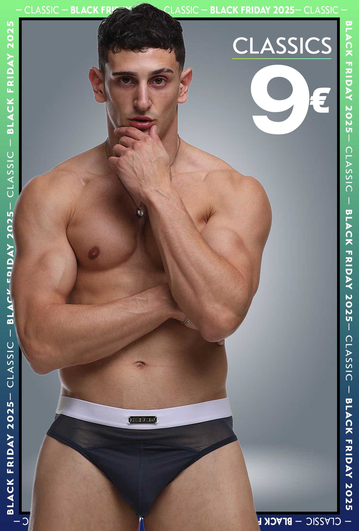 Mens Curved Mesh Briefs - Navy