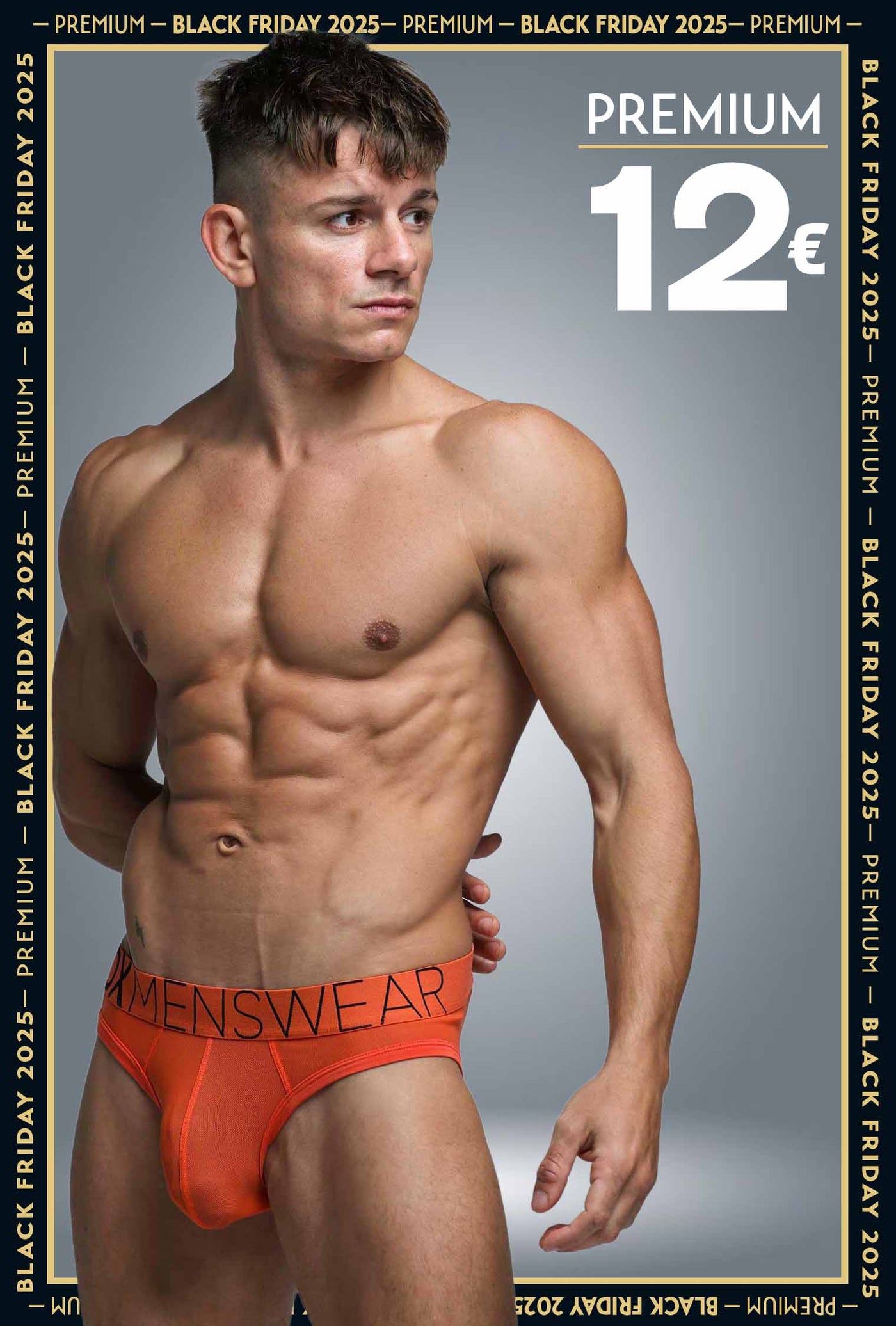 All Over Mesh Briefs - Orangeade