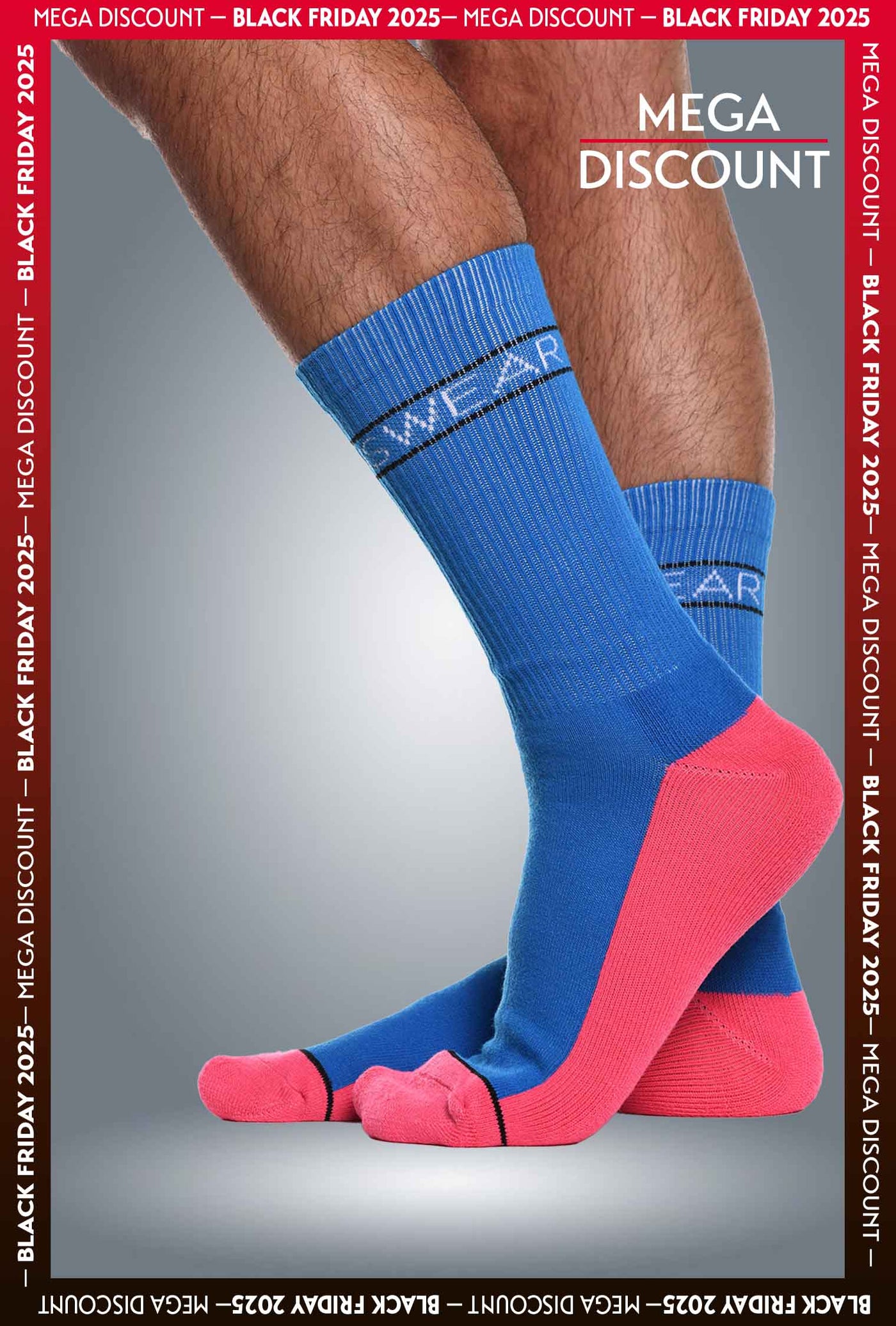 Paradise Peach & Blue - Lux Sports Socks