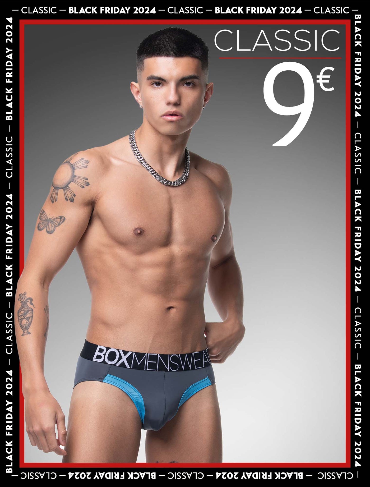 Prince Fit Briefs - Grey & Blue