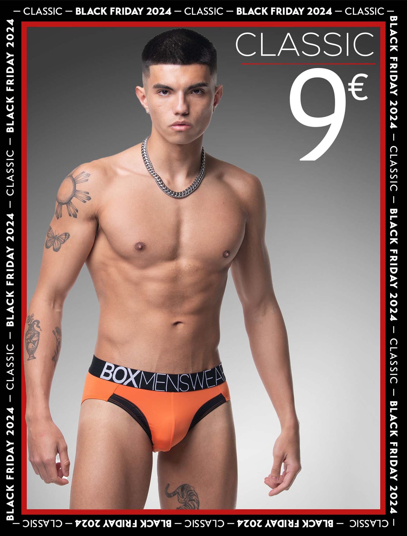 Prince Fit Briefs - Orange & Black