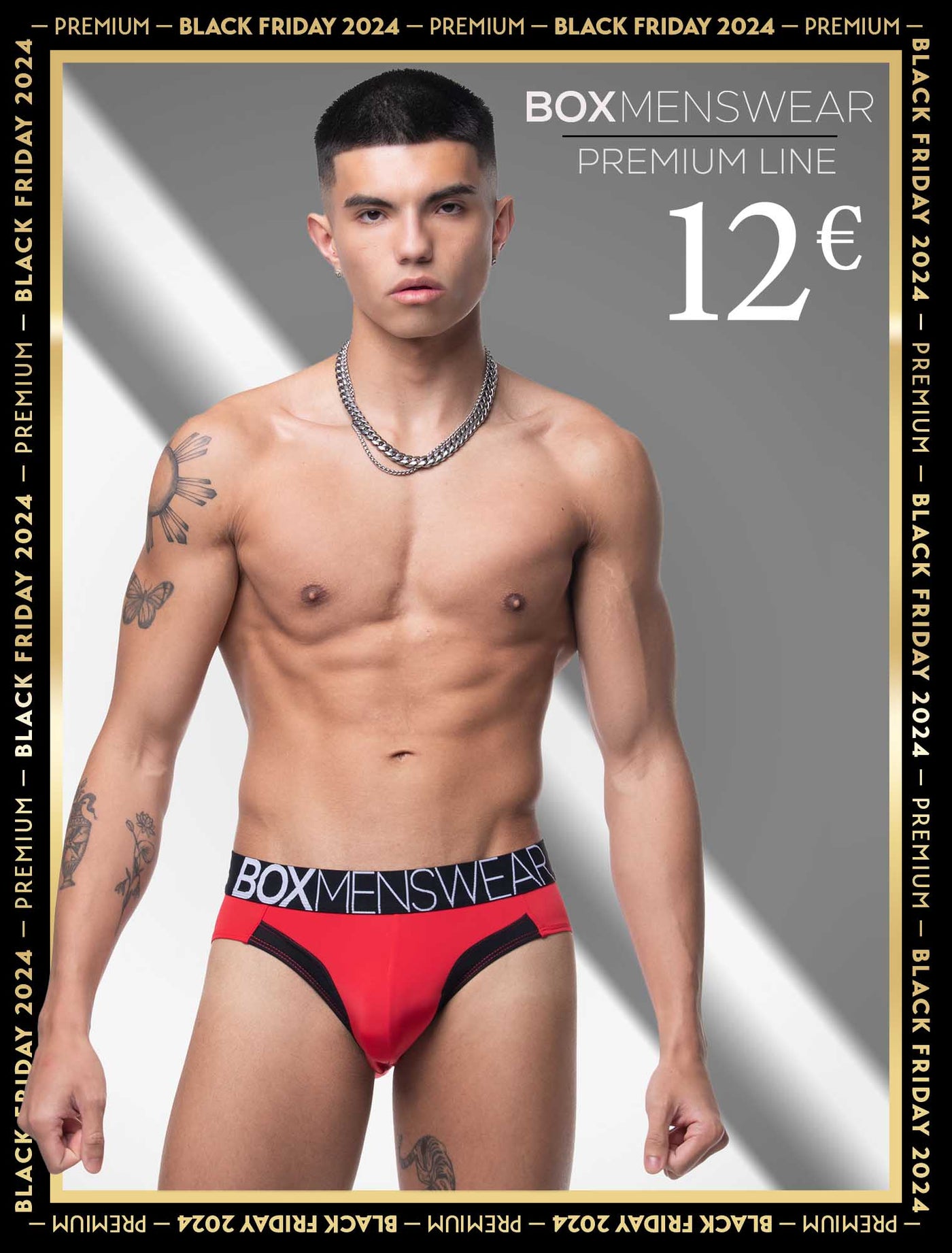 Prince Fit Briefs - Red & Black