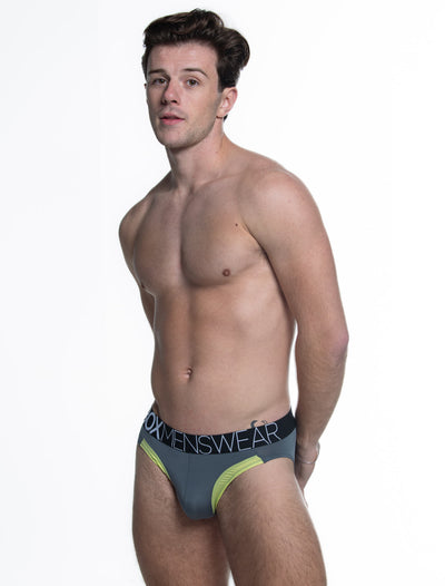 Prince Fit Briefs - Grey & Neon