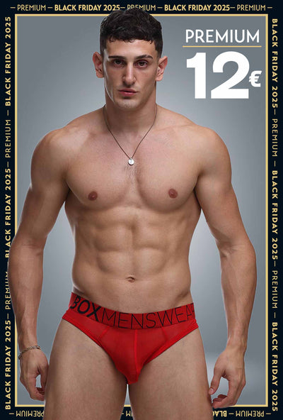 All Over Mesh Briefs - Direct Red