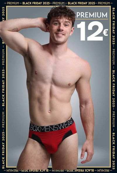 Prince Fit Briefs - Red & Black