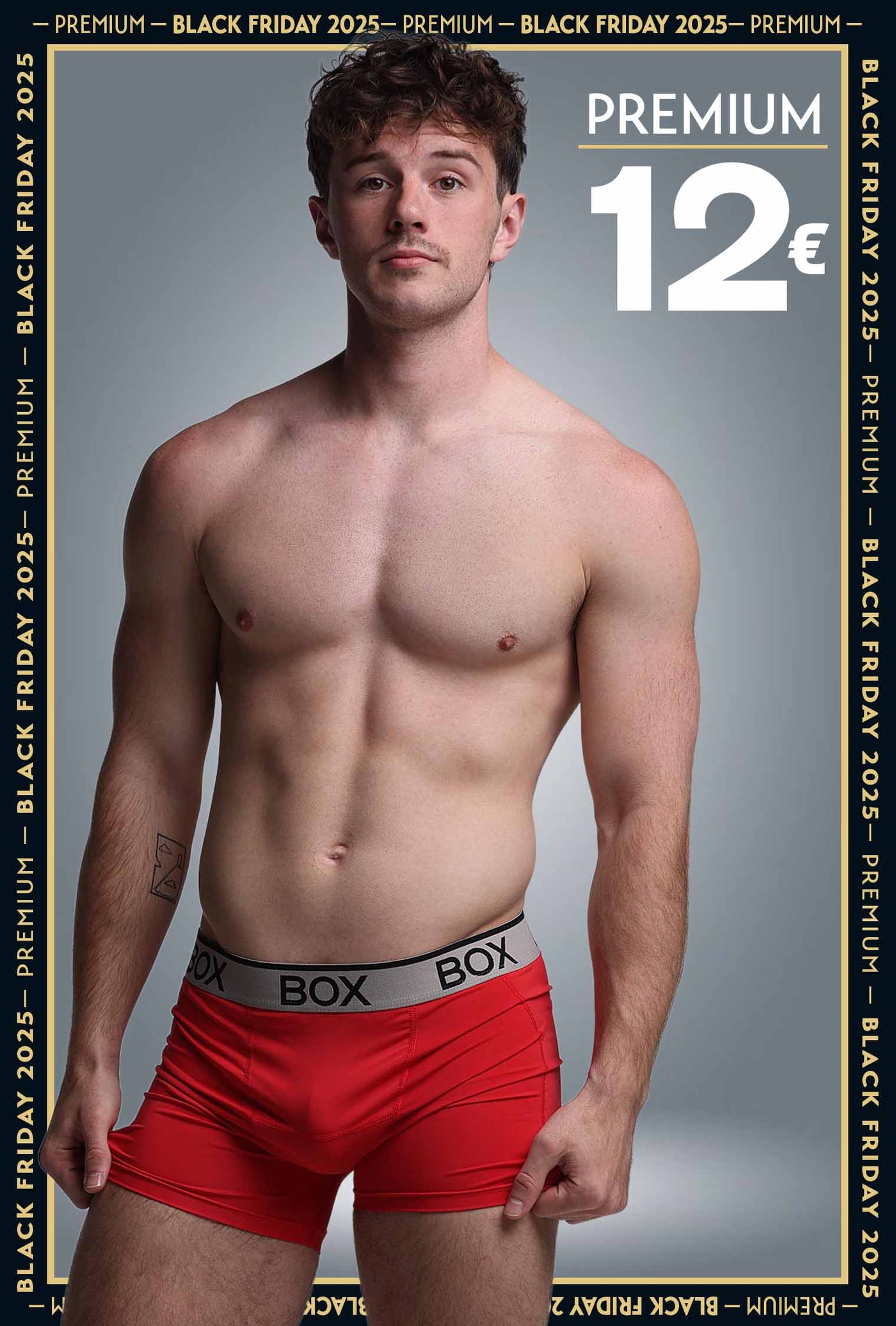 Mens Sports Boxers - Red Ignition