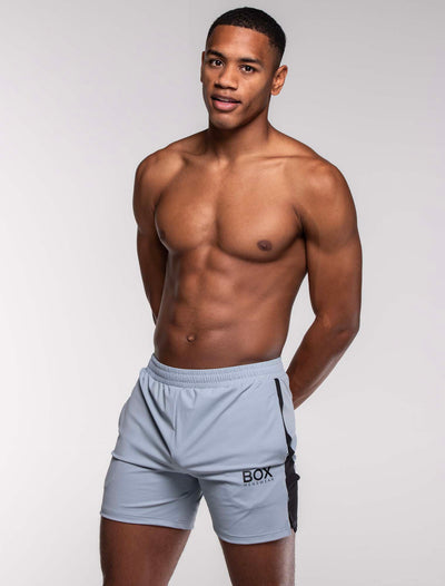 Mesh Panel Sports Shorts - Tide Blue