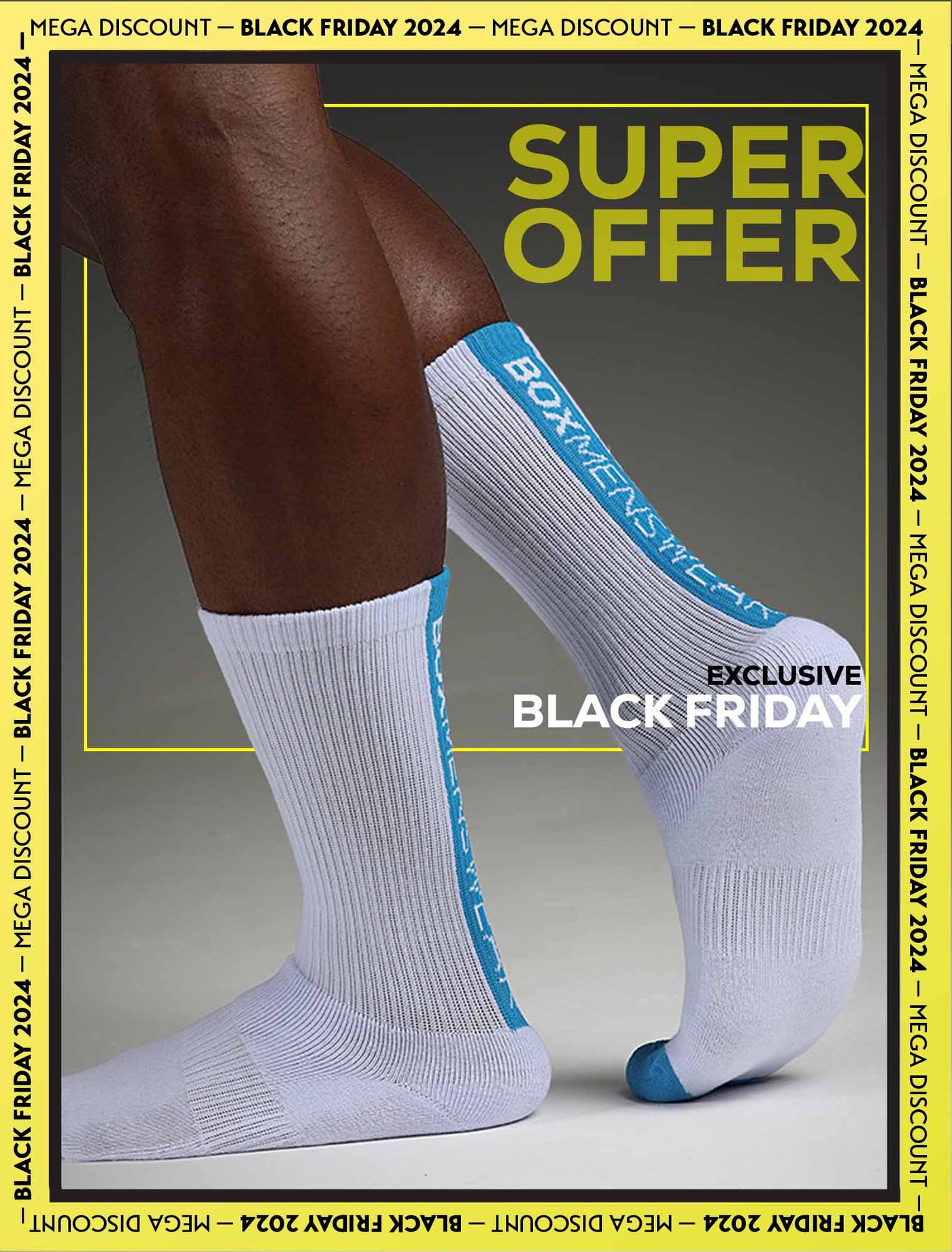 Reverse Blue Strip Lux Sports Sock