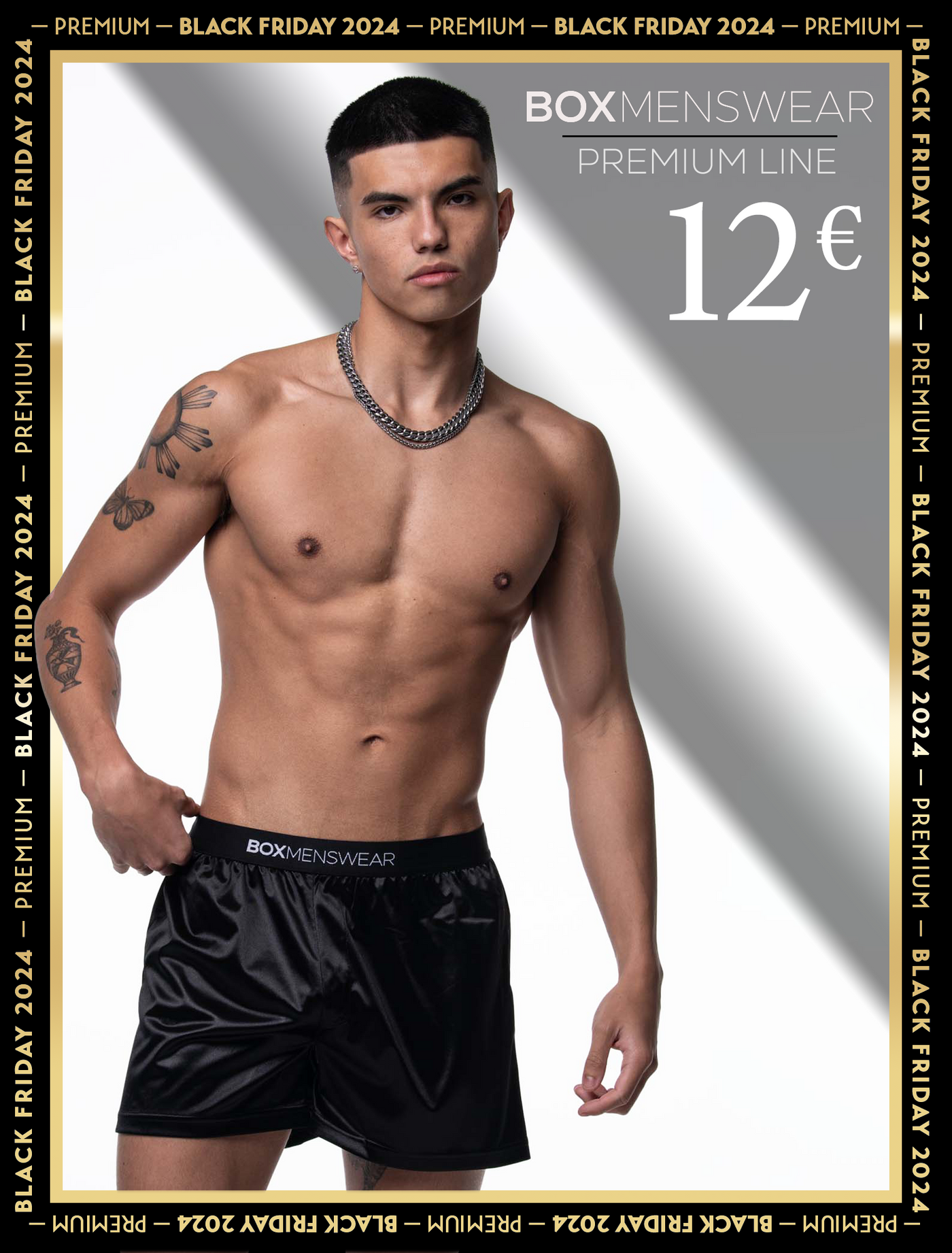 Silk Decline Boxer Shorts - Black Velvet