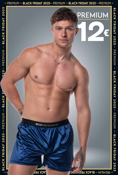 Silk Decline Boxer Shorts - Splendour Navy