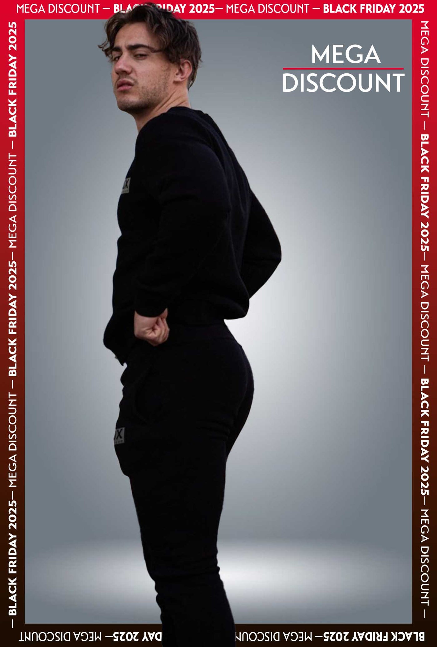 Slim Fit Fleece Jogging Bottoms - Black